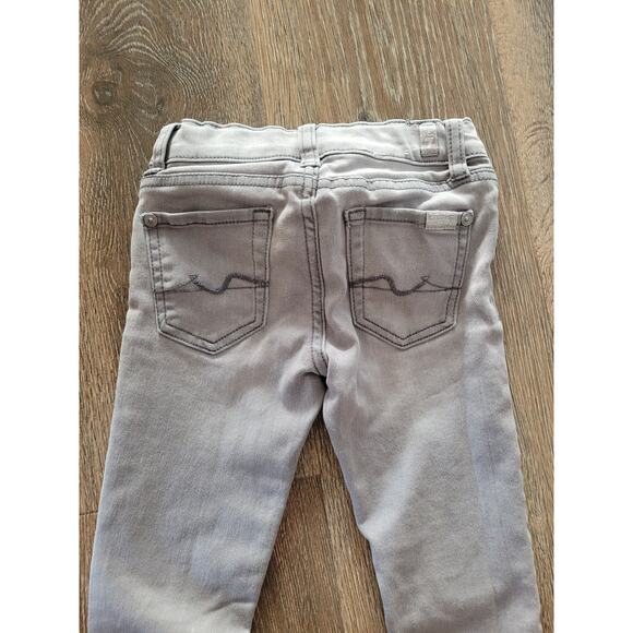 7 For All Mankind Boys Gray Skinny Jeans size 4 Adjustable‎ Waist #8 - Picture 3 of 5